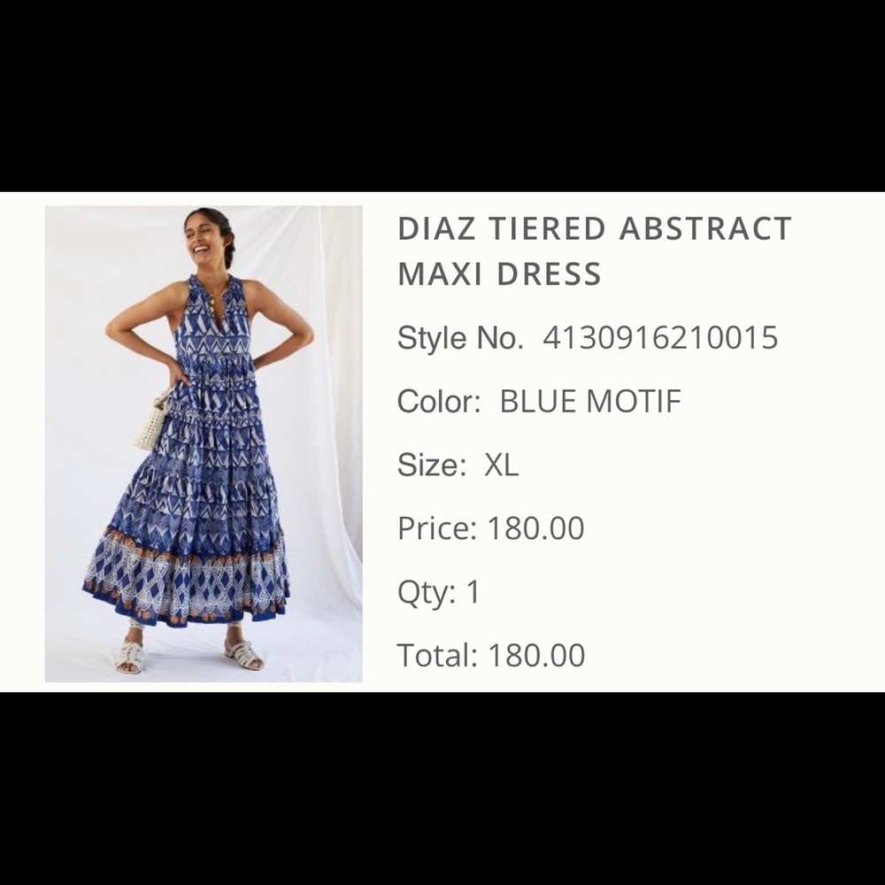 Anthropologie Maxi dress with pockets